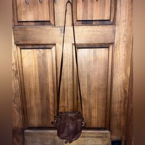 Fount Genuine Leather Bucket Bag